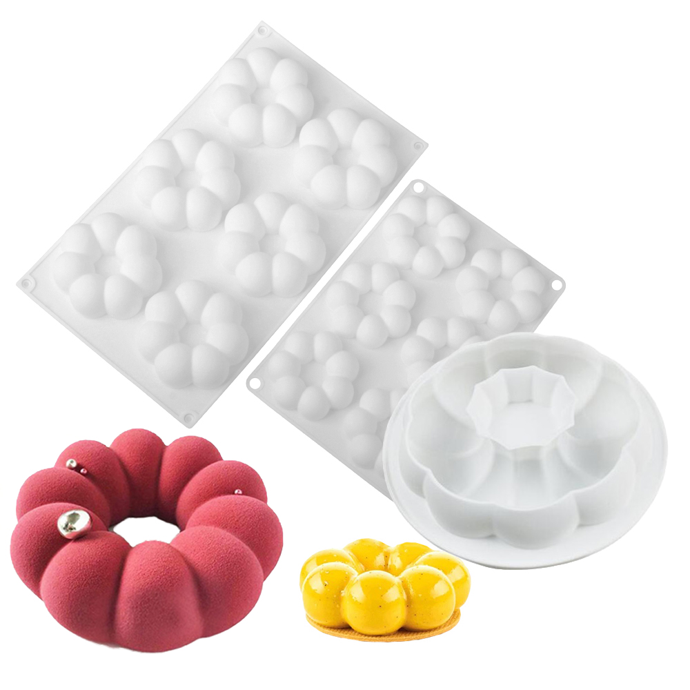 Donut Mold Silicone - 1 ou 6 células em forma