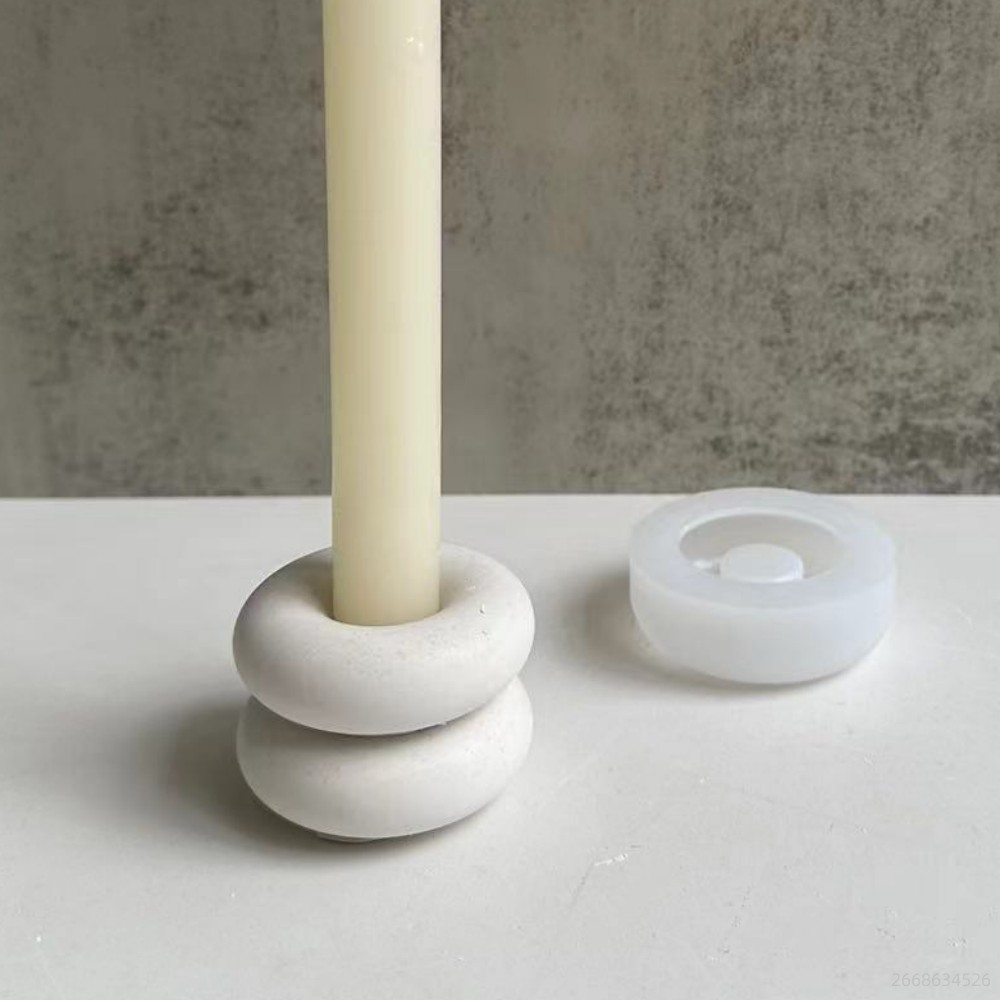 Donut Mold Silicone - Molde circular do silicone do suporte