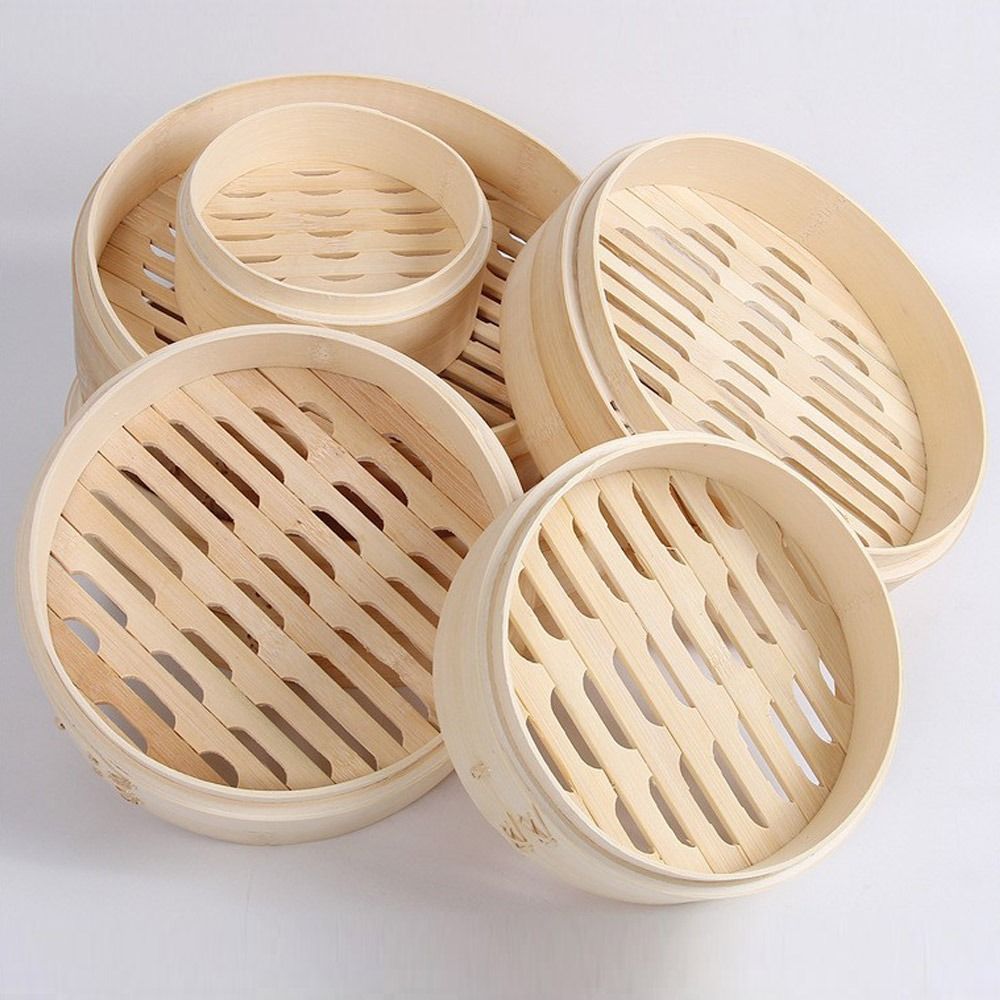 Cesta De Vapor De Bambu Com Ta - Bao Steamer Bamboo avaliação e preço