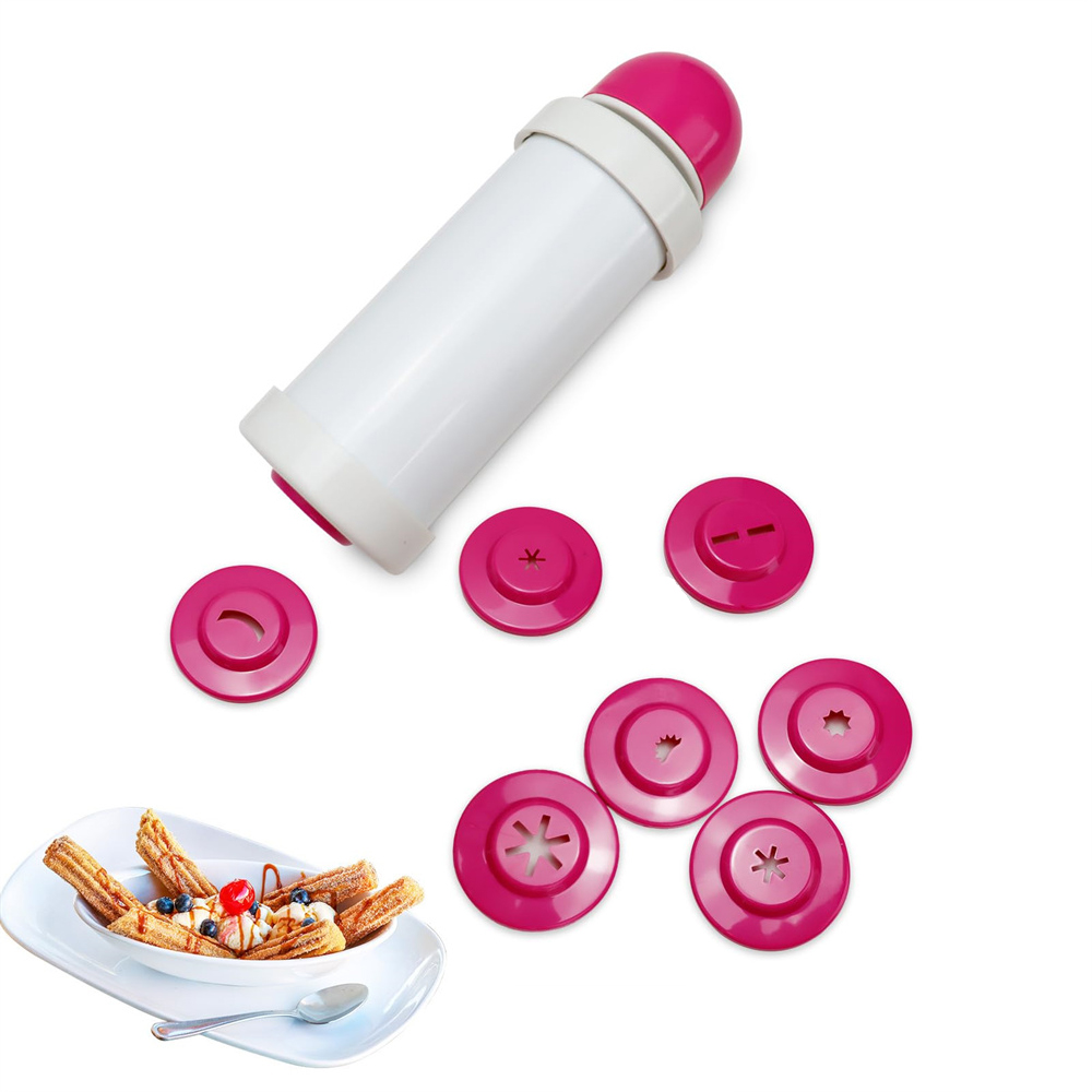 DIY Manual Cookie Press Maker  - Churros Maker Gun avaliação e preço